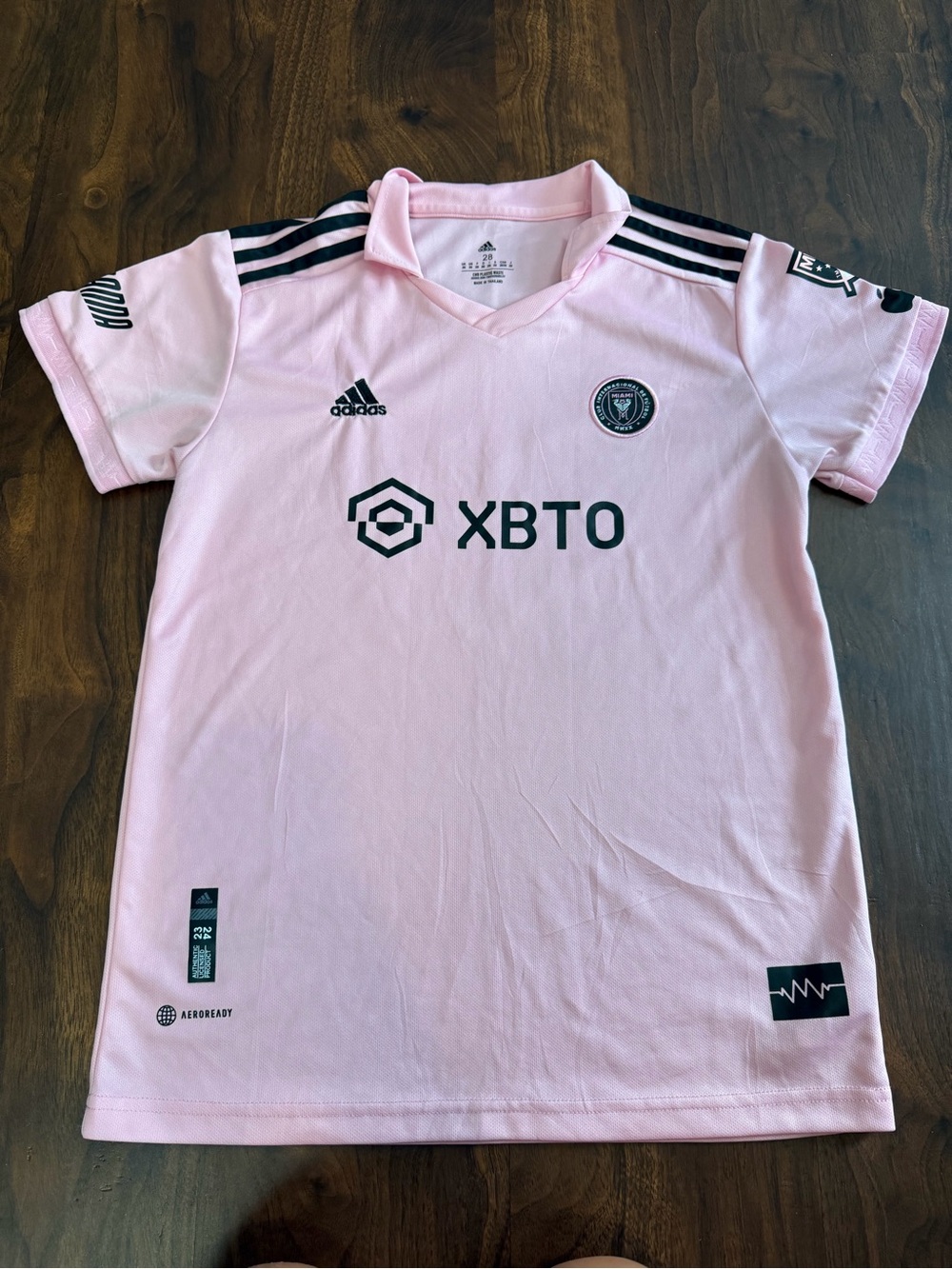 Adidas Kids Pink Inter Miami
Soccer Jersey #10 Messi